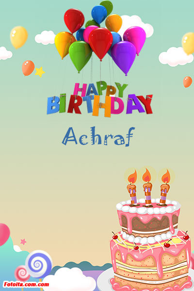 Achraf - Buon compleanno Achraf. Tanti Auguri Carte E Immagini