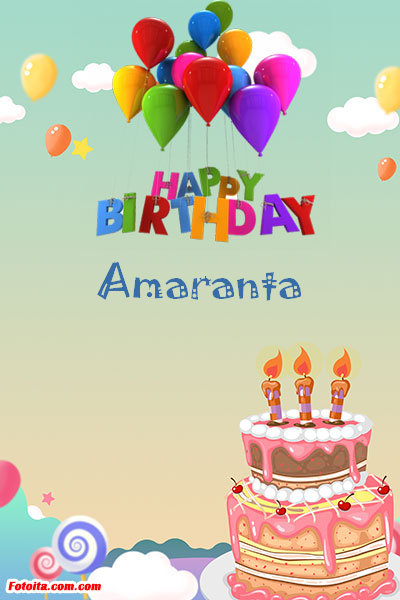 Amaranta - Buon compleanno Amaranta. Tanti Auguri Carte E Immagini