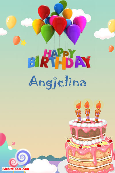 Angjelina - Buon compleanno Angjelina. Tanti Auguri Carte E Immagini
