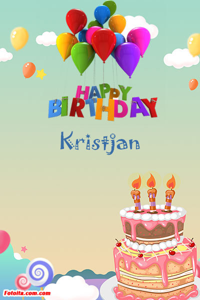 Kristjan - Buon compleanno Kristjan. Tanti Auguri Carte E Immagini
