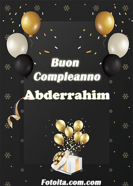 Buon compleanno Abderrahim Immagine