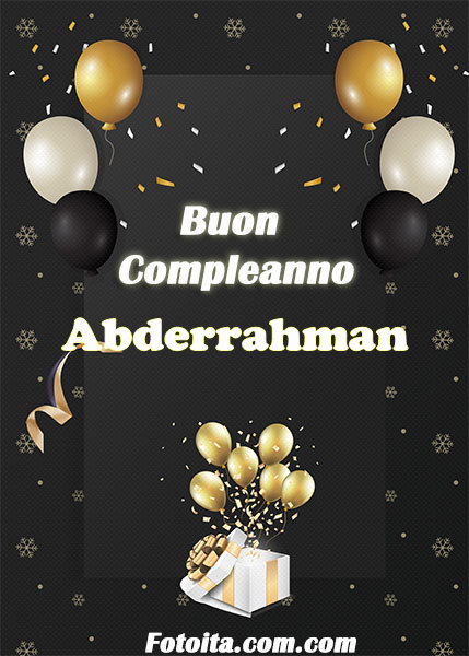 Buon compleanno Abderrahman Immagine