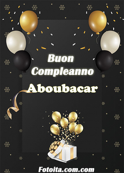 Buon compleanno Aboubacar Immagine