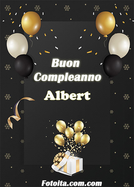 Buon compleanno Albert Immagine