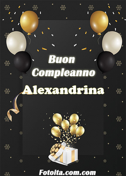 Buon compleanno Alexandrina Immagine