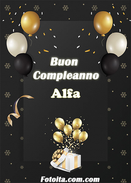 Buon compleanno Alfa Immagine