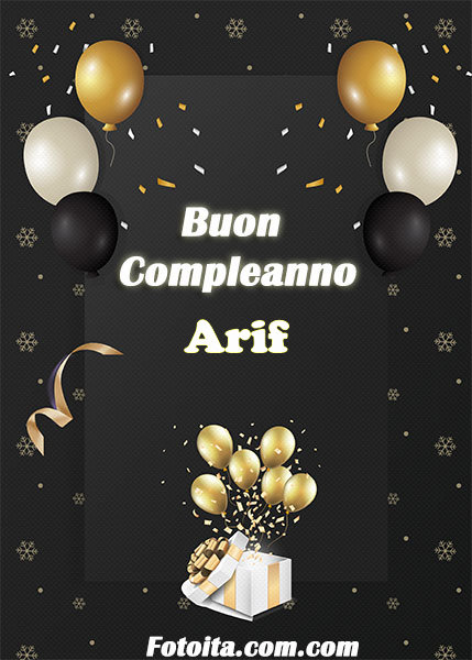 Buon compleanno Arif Immagine