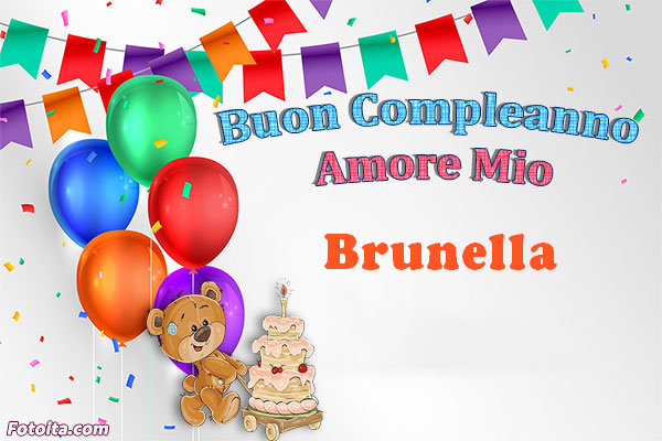 Buon compleanno Brunella. tanti auguri di buon compleanno con nome