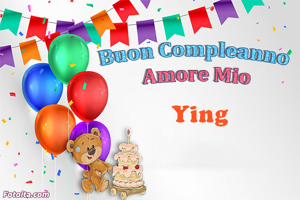 Buon compleanno Ying. tanti auguri di buon compleanno con nome