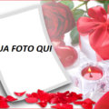 Cornice Per Foto Romantica Con Rose Rosse Vergini 120x120 - Cornice A Cuore Decorata Con Cornici Floreali