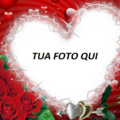 Cuori Pieni Di Amore E Speranza 120x120 - Amore E Caduta Con Grandi Cuori Rossi Photo Frame