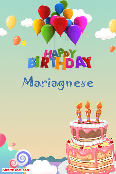 Mariagnese - Buon compleanno Mariagnese. Tanti Auguri Carte E Immagini