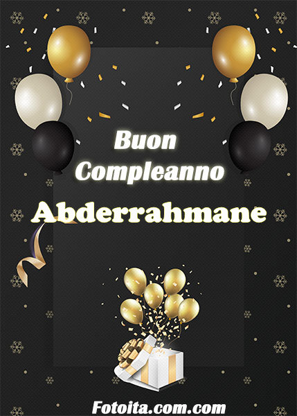 Buon compleanno Abderrahmane Immagine