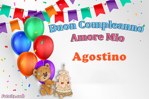 Buon compleanno Agostino. tanti auguri di buon compleanno con nome