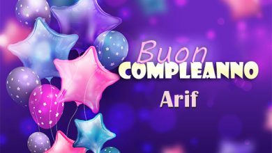 Photo of Buon compleanno Arif. Tanti Auguri Carte E Immagini